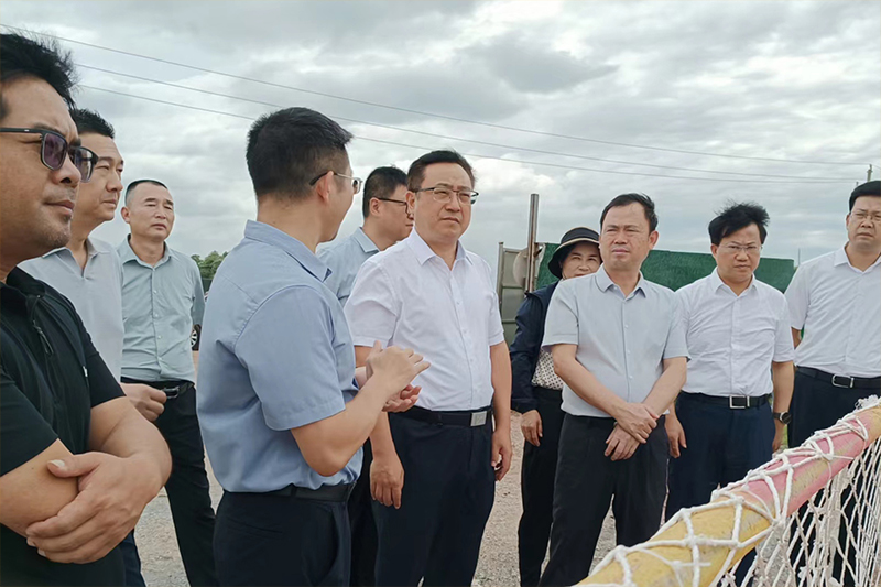 贛州市委常委、副市長何琦一行蒞臨挺進環保D5地塊土壤治理項目調研指導
